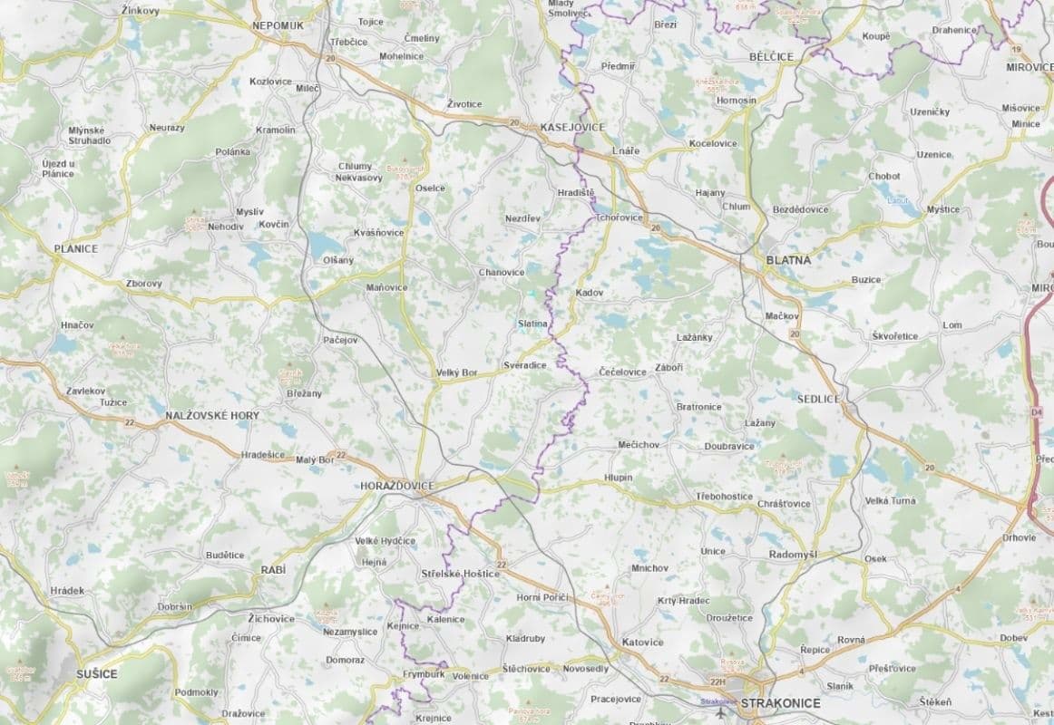 plot for sale, 16,490 m², Slatina, Plzeňský Region plot for sale, 16,490 m², Slatina, Plzeňský Region