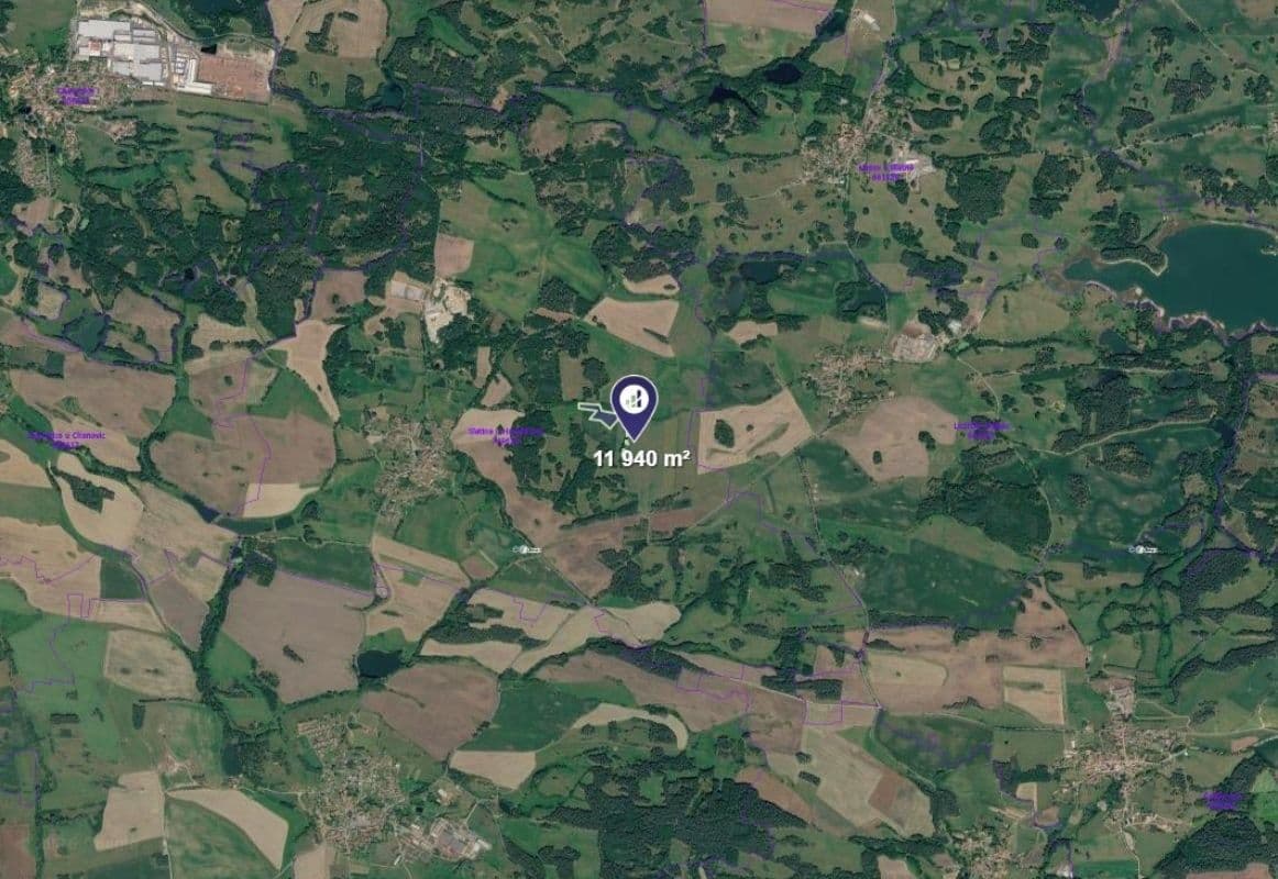 plot for sale, 11,940 m², Slatina, Plzeňský Region plot for sale, 11,940 m², Slatina, Plzeňský Region