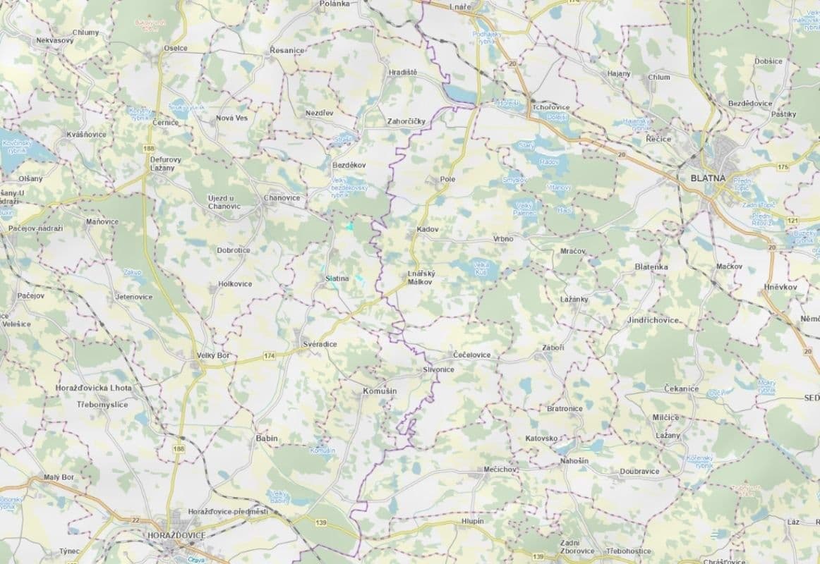 plot for sale, 4,661 m², Slatina, Plzeňský Region plot for sale, 4,661 m², Slatina, Plzeňský Region