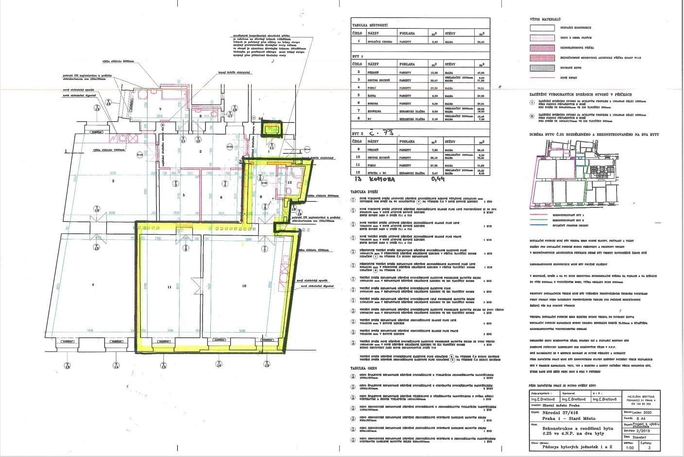 1 bedroom with open-plan kitchen flat to rent, 77 m², Národní, Prague, Prague 1 bedroom with open-plan kitchen flat to rent, 77 m², Národní, Prague, Prague