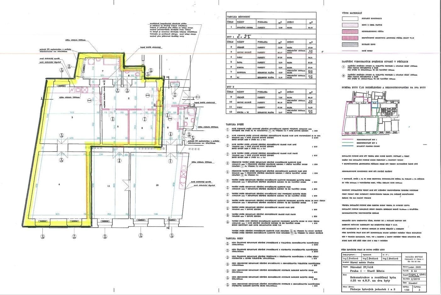 1 bedroom with open-plan kitchen flat to rent, 122 m², Národní, Prague, Prague 1 bedroom with open-plan kitchen flat to rent, 122 m², Národní, Prague, Prague
