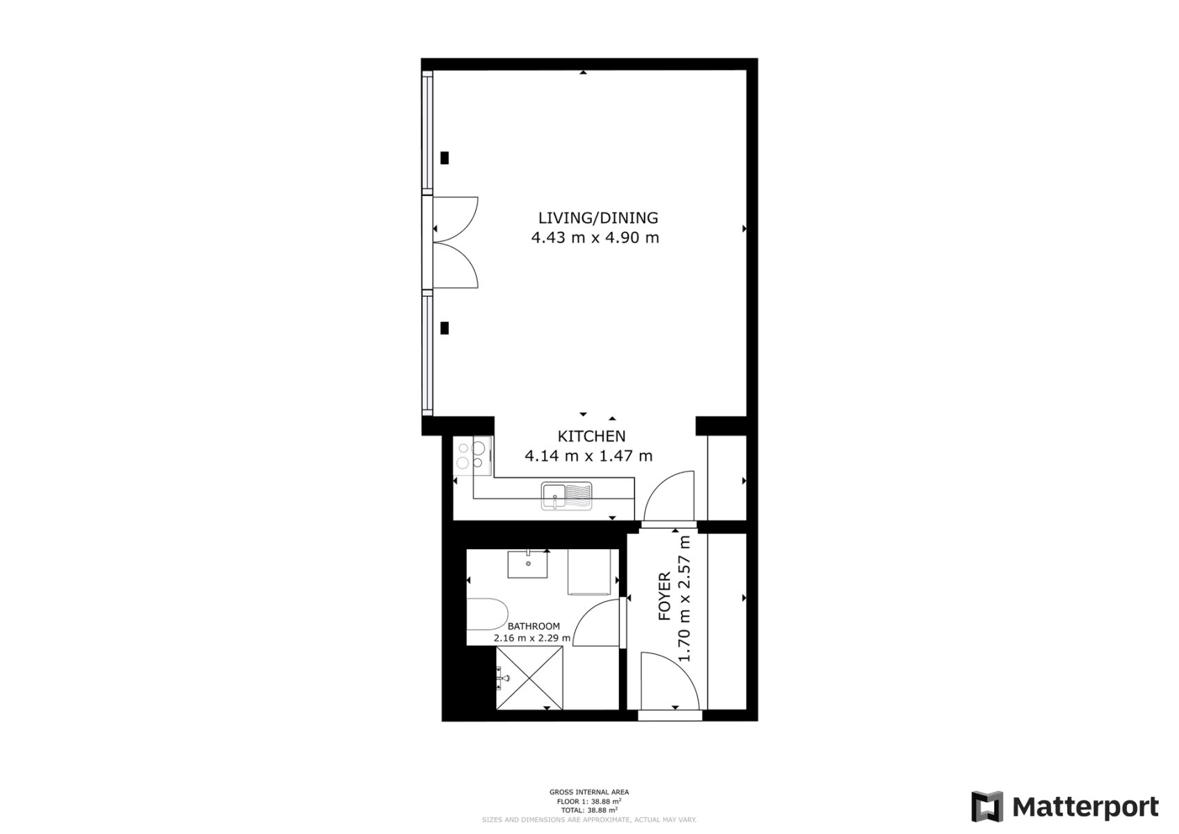 Studio flat to rent, 37 m², Hartigova, Prague, Prague Studio flat to rent, 37 m², Hartigova, Prague, Prague