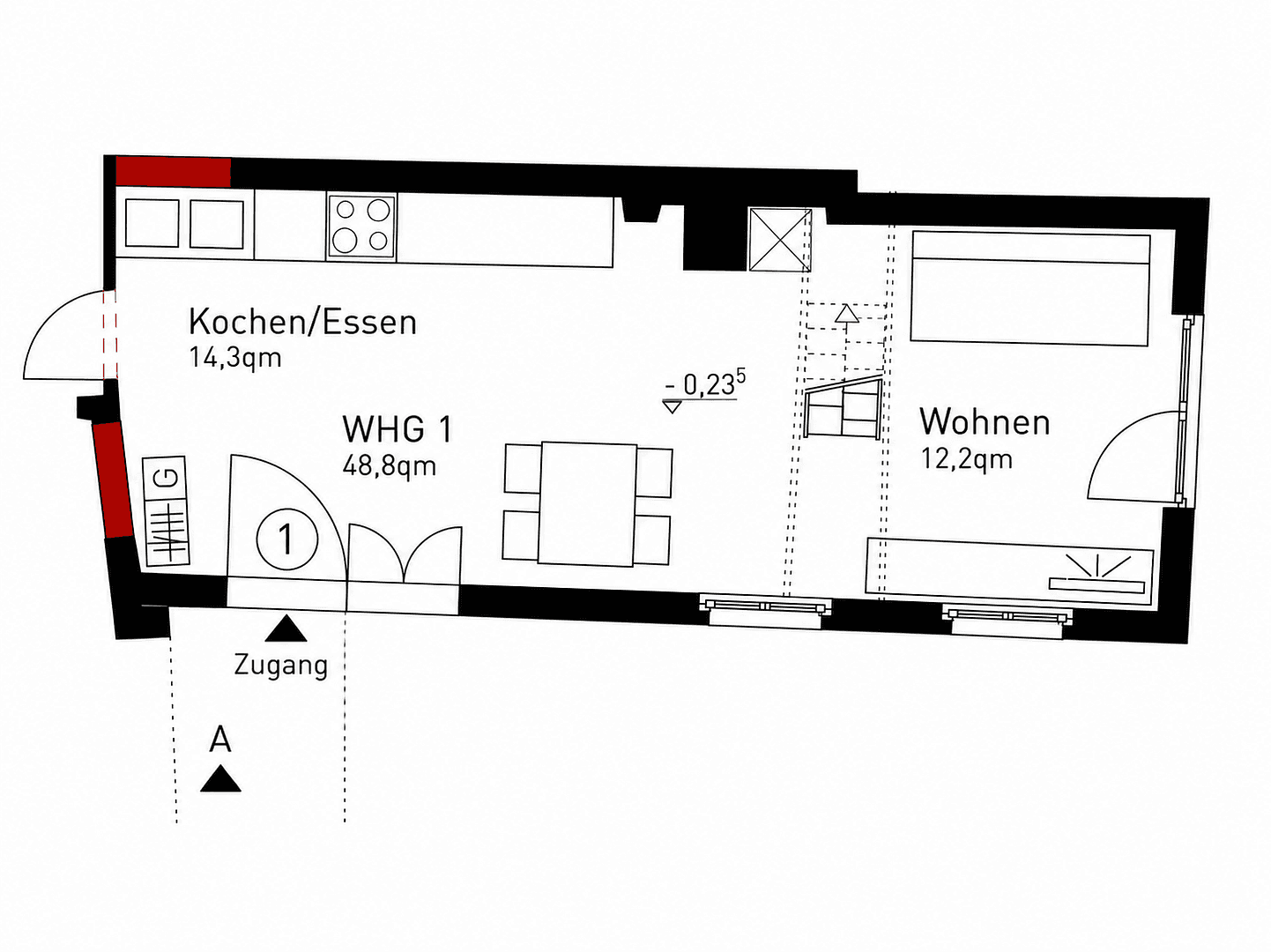 2 bedroom flat to rent, 48 m², Kettengasse 22/4, Eppingen, Baden-Württemberg 2 bedroom flat to rent, 48 m², Kettengasse 22/4, Eppingen, Baden-Württemberg
