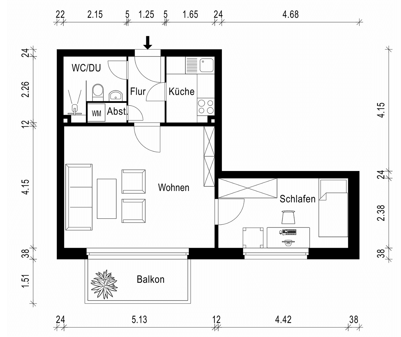 2 bedroom flat for sale, 45 m², Hamburg, Hamburg 2 bedroom flat for sale, 45 m², Hamburg, Hamburg