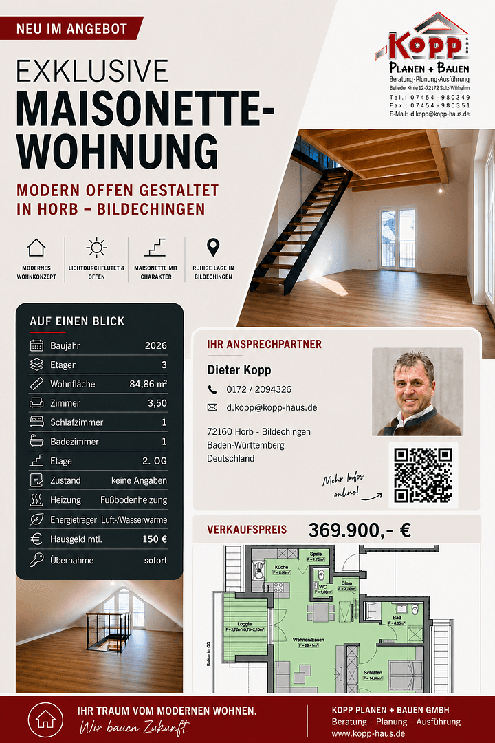 2 bedroom with open-plan kitchen flat for sale, 85 m², Horb am Neckar, Baden-Württemberg 2 bedroom with open-plan kitchen flat for sale, 85 m², Horb am Neckar, Baden-Württemberg