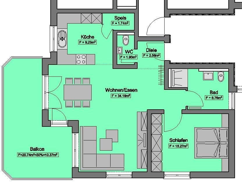 1 bedroom with open-plan kitchen flat for sale, 82 m², Horb am Neckar, Baden-Württemberg 1 bedroom with open-plan kitchen flat for sale, 82 m², Horb am Neckar, Baden-Württemberg
