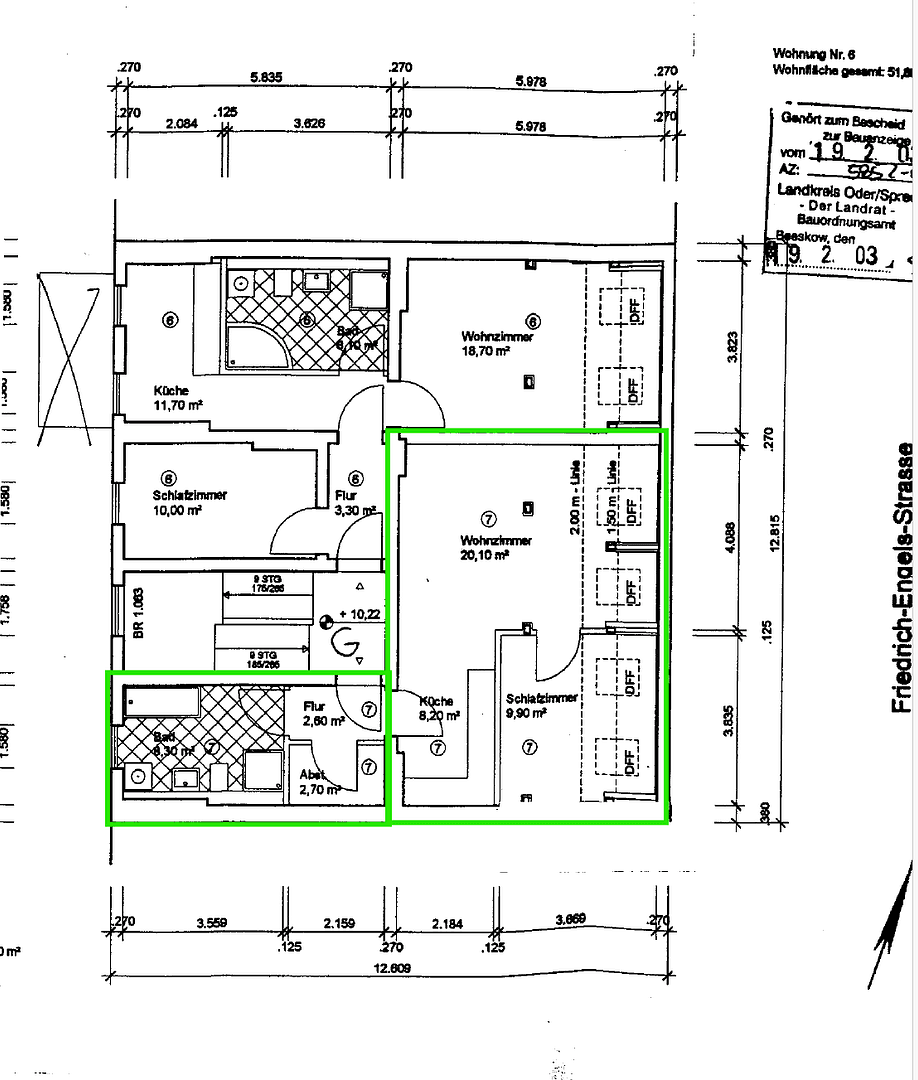 1 bedroom with open-plan kitchen flat to rent, 52 m², Friedrich-Engels-Str. 37, Fürstenwalde/Spree, Brandenburg 1 bedroom with open-plan kitchen flat to rent, 52 m², Friedrich-Engels-Str. 37, Fürstenwalde/Spree, Brandenburg