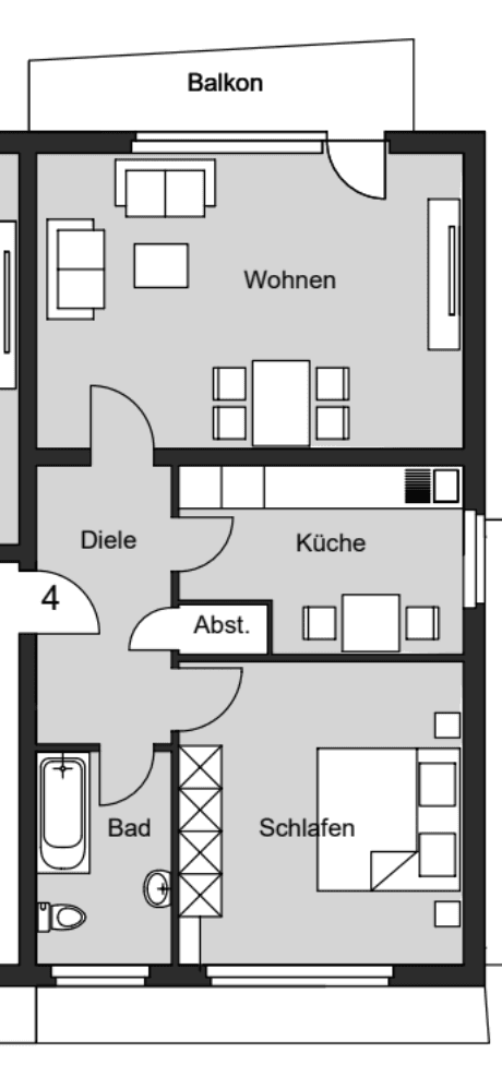 2 bedroom flat to rent, 72 m², Grundstraße 24, Wuppertal, North Rhine-Westphalia 2 bedroom flat to rent, 72 m², Grundstraße 24, Wuppertal, North Rhine-Westphalia