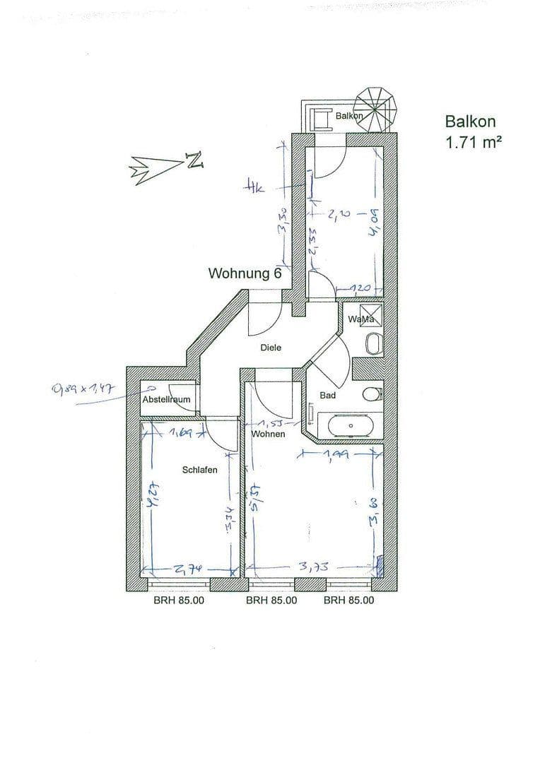 2 bedroom flat to rent, 56 m², Leipziger Straße 61, Zwickau, Saxony 2 bedroom flat to rent, 56 m², Leipziger Straße 61, Zwickau, Saxony