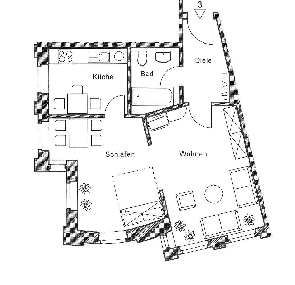 2 bedroom flat to rent, 52 m², Bahnhofstrasse 41, Andernach, Rhineland-Palatinate 2 bedroom flat to rent, 52 m², Bahnhofstrasse 41, Andernach, Rhineland-Palatinate