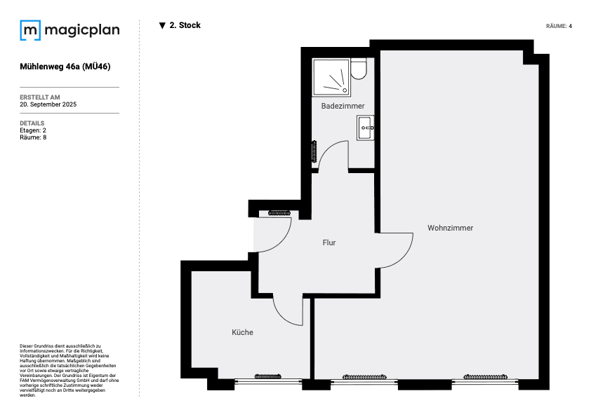 1 bedroom flat to rent, 50 m², Mühlenweg 46a, Wuppertal, North Rhine-Westphalia 1 bedroom flat to rent, 50 m², Mühlenweg 46a, Wuppertal, North Rhine-Westphalia