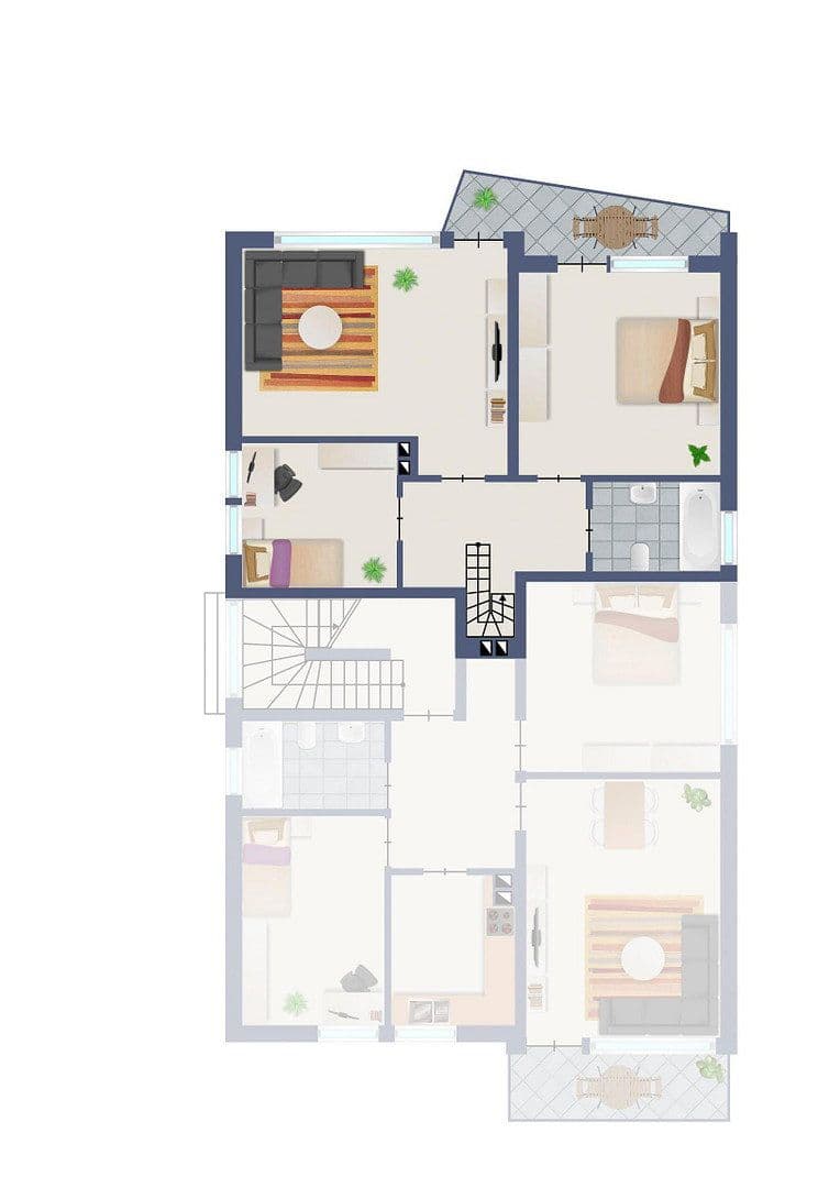 3 bedroom with open-plan kitchen flat to rent, 130 m², Gartenweg 6, Köln, North Rhine-Westphalia 3 bedroom with open-plan kitchen flat to rent, 130 m², Gartenweg 6, Köln, North Rhine-Westphalia