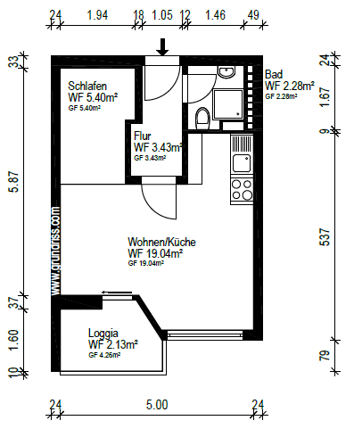 1 bedroom flat for sale, 33 m², Augustaanlage 40, Mannheim, Baden-Württemberg 1 bedroom flat for sale, 33 m², Augustaanlage 40, Mannheim, Baden-Württemberg
