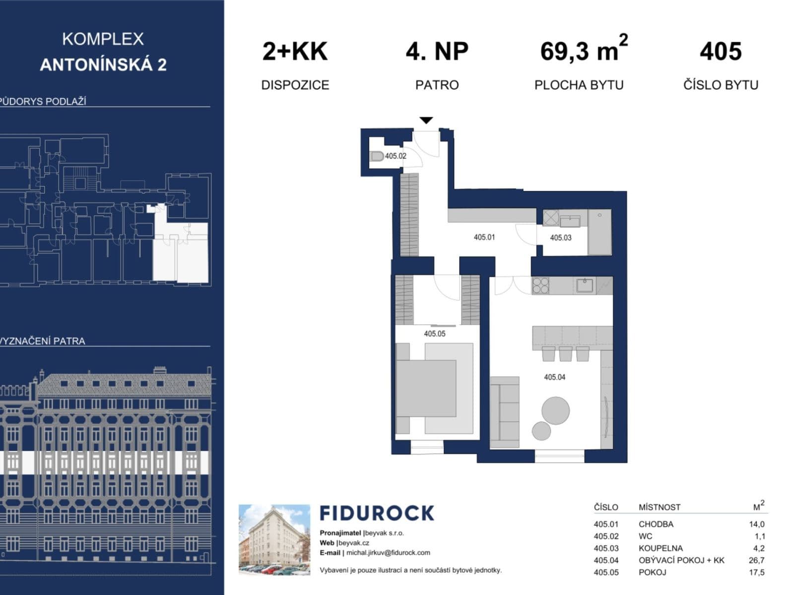 1 bedroom with open-plan kitchen flat to rent, 69 m², Antonínská, Brno, Jihomoravský Region 1 bedroom with open-plan kitchen flat to rent, 69 m², Antonínská, Brno, Jihomoravský Region