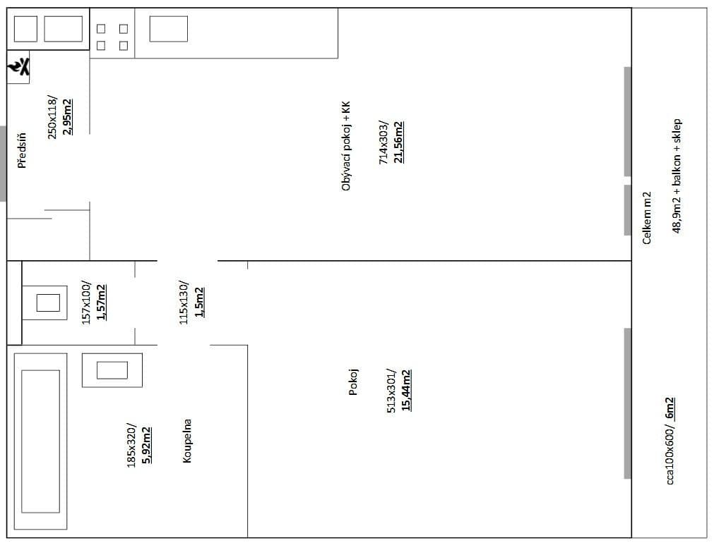 1 bedroom with open-plan kitchen flat to rent, 55 m², Volmanova, Čelákovice, Středočeský Region 1 bedroom with open-plan kitchen flat to rent, 55 m², Volmanova, Čelákovice, Středočeský Region