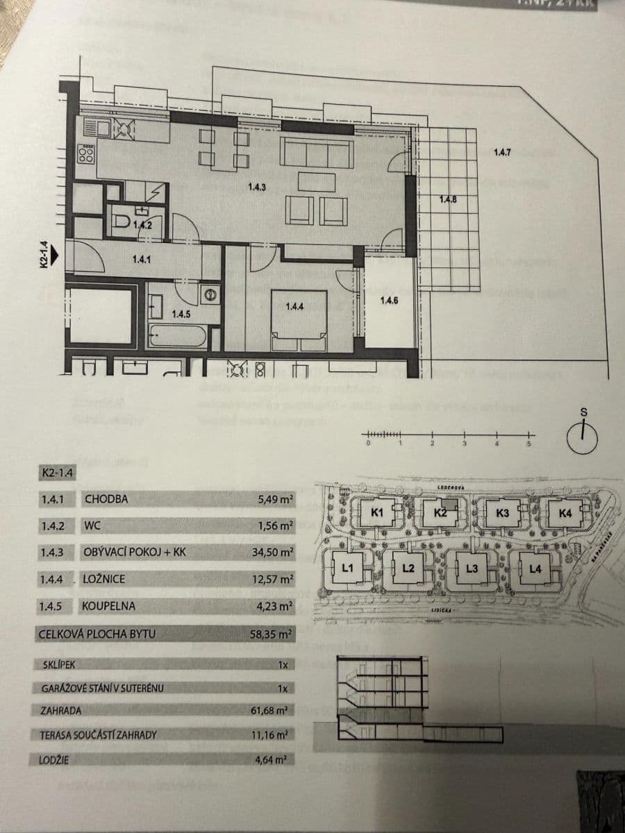 1 bedroom with open-plan kitchen flat for sale, 58 m², Lederova, Roztoky, Středočeský Region 1 bedroom with open-plan kitchen flat for sale, 58 m², Lederova, Roztoky, Středočeský Region
