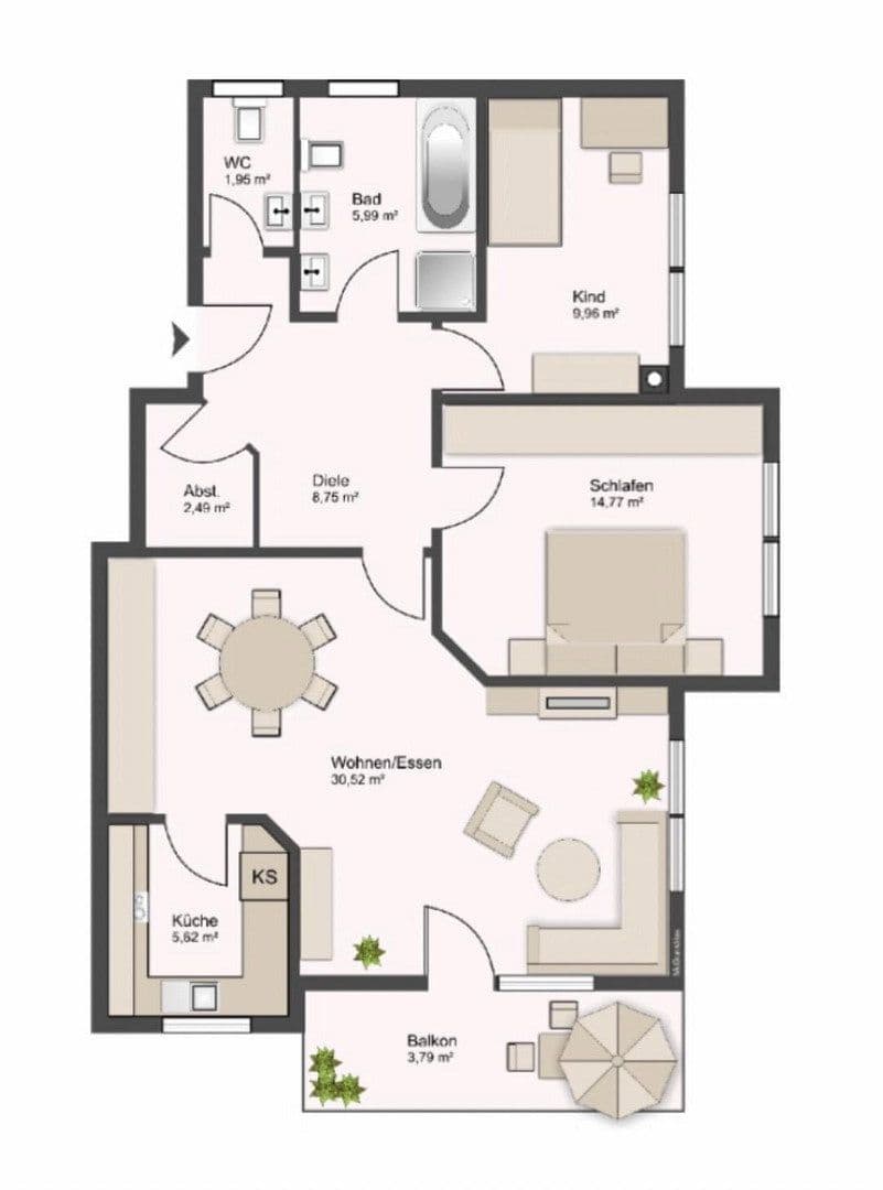 2 bedroom with open-plan kitchen flat for sale, 84 m², Ihlinger Straße 116, Horb am Neckar, Baden-Württemberg 2 bedroom with open-plan kitchen flat for sale, 84 m², Ihlinger Straße 116, Horb am Neckar, Baden-Württemberg