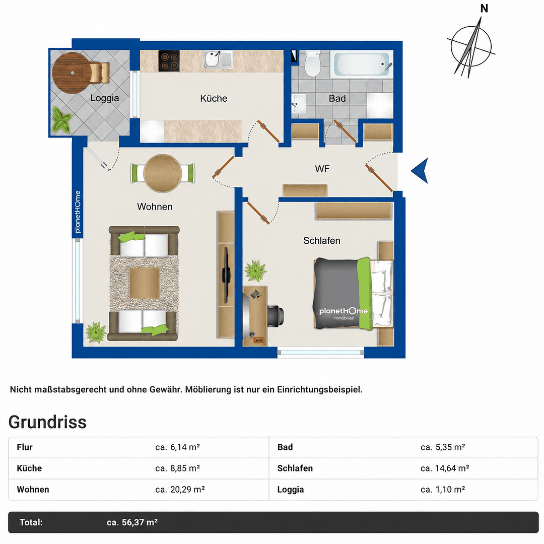 2 bedroom flat to rent, 57 m², Altdorf, Bavaria 2 bedroom flat to rent, 57 m², Altdorf, Bavaria