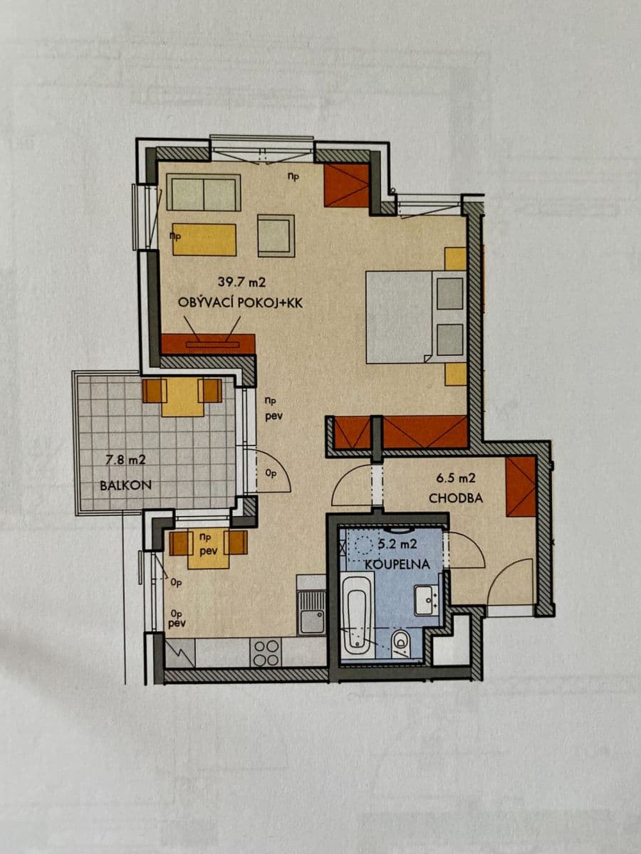 Studio flat to rent, 54 m², Honzíkova, Prague, Prague Studio flat to rent, 54 m², Honzíkova, Prague, Prague