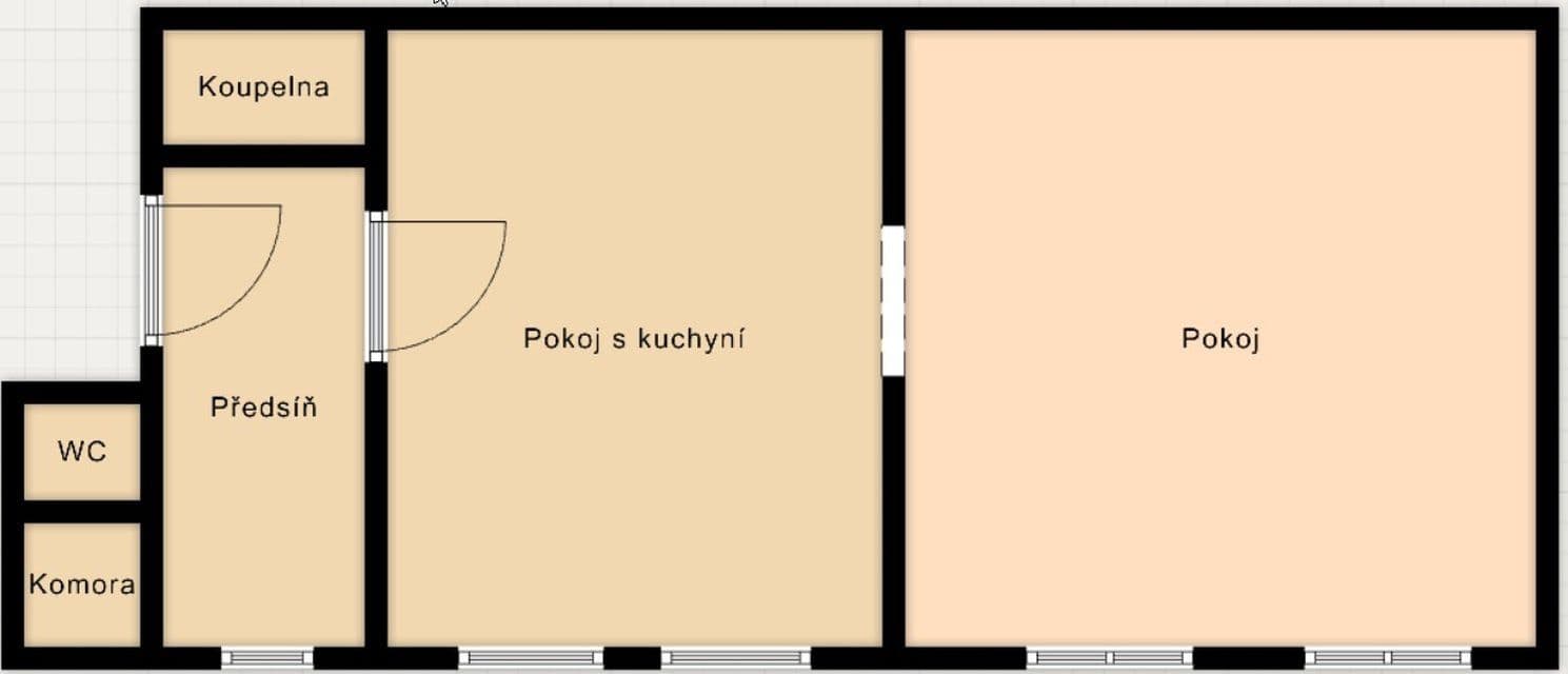 1 bedroom flat to rent, 49 m², Havířská, Teplice, Ústecký Region 1 bedroom flat to rent, 49 m², Havířská, Teplice, Ústecký Region