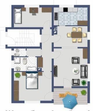 2 bedroom with open-plan kitchen flat to rent, 90 m², Bruchsal, Baden-Württemberg 2 bedroom with open-plan kitchen flat to rent, 90 m², Bruchsal, Baden-Württemberg