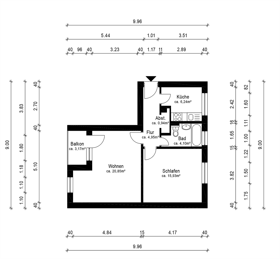 2 bedroom flat to rent, 56 m², Berlin, Berlin 2 bedroom flat to rent, 56 m², Berlin, Berlin