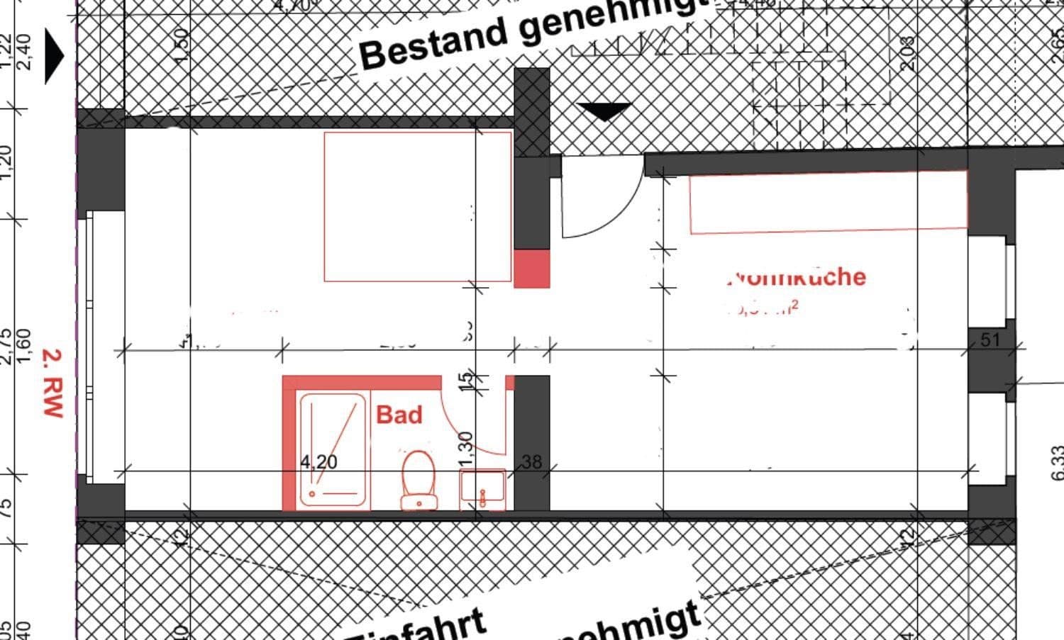 Studio flat to rent, 37 m², Königsstraße 72, Mönchengladbach, North Rhine-Westphalia Studio flat to rent, 37 m², Königsstraße 72, Mönchengladbach, North Rhine-Westphalia