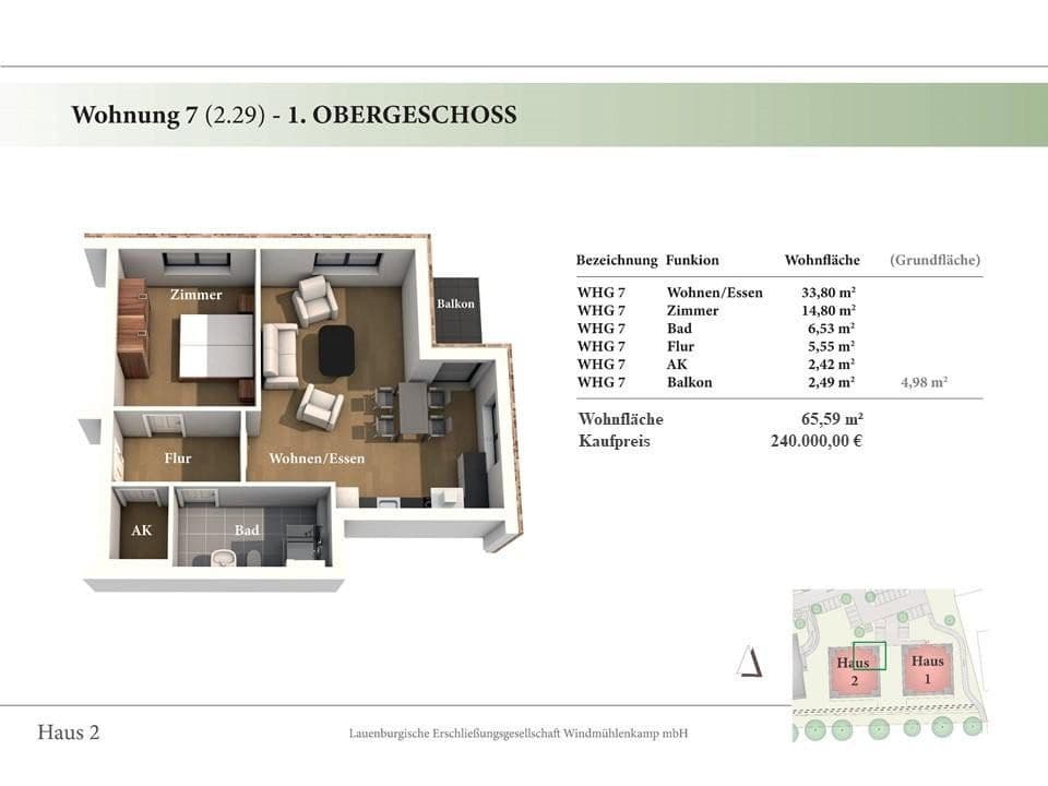 2 bedroom flat for sale, 66 m², Hinter der Feldstraße 7, Lauenburg/Elbe, Schleswig-Holstein 2 bedroom flat for sale, 66 m², Hinter der Feldstraße 7, Lauenburg/Elbe, Schleswig-Holstein
