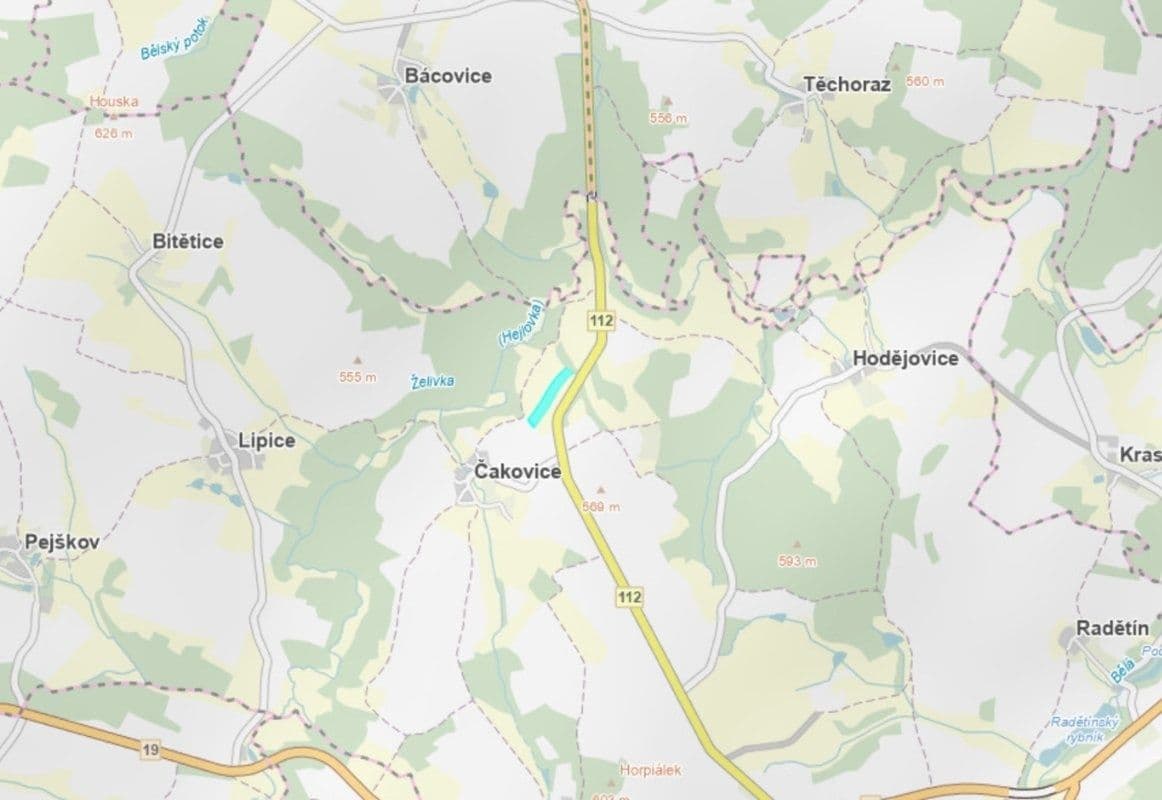 plot for sale, 3,809 m², Pelhřimov, Vysočina Region plot for sale, 3,809 m², Pelhřimov, Vysočina Region