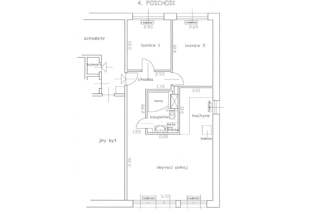 2 bedroom with open-plan kitchen flat to rent, 67 m², Děčínská, Kladno, Středočeský Region 2 bedroom with open-plan kitchen flat to rent, 67 m², Děčínská, Kladno, Středočeský Region