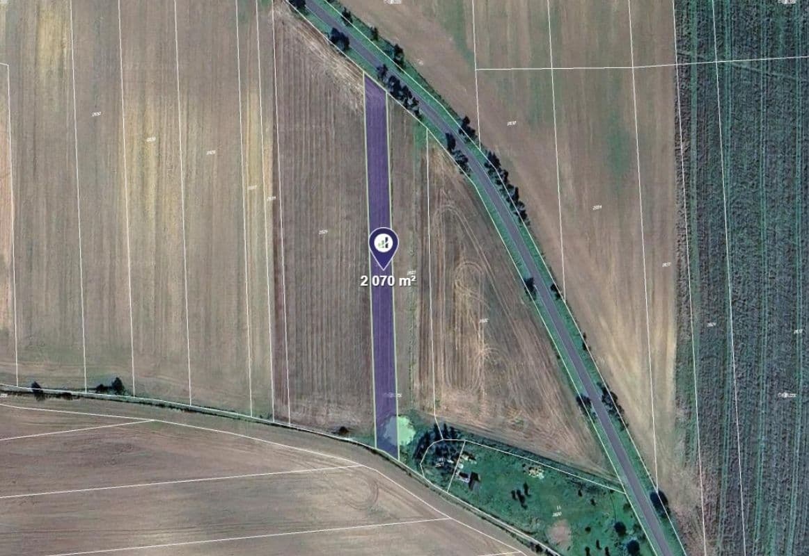 plot for sale, 518 m², Krupá, Středočeský Region plot for sale, 518 m², Krupá, Středočeský Region