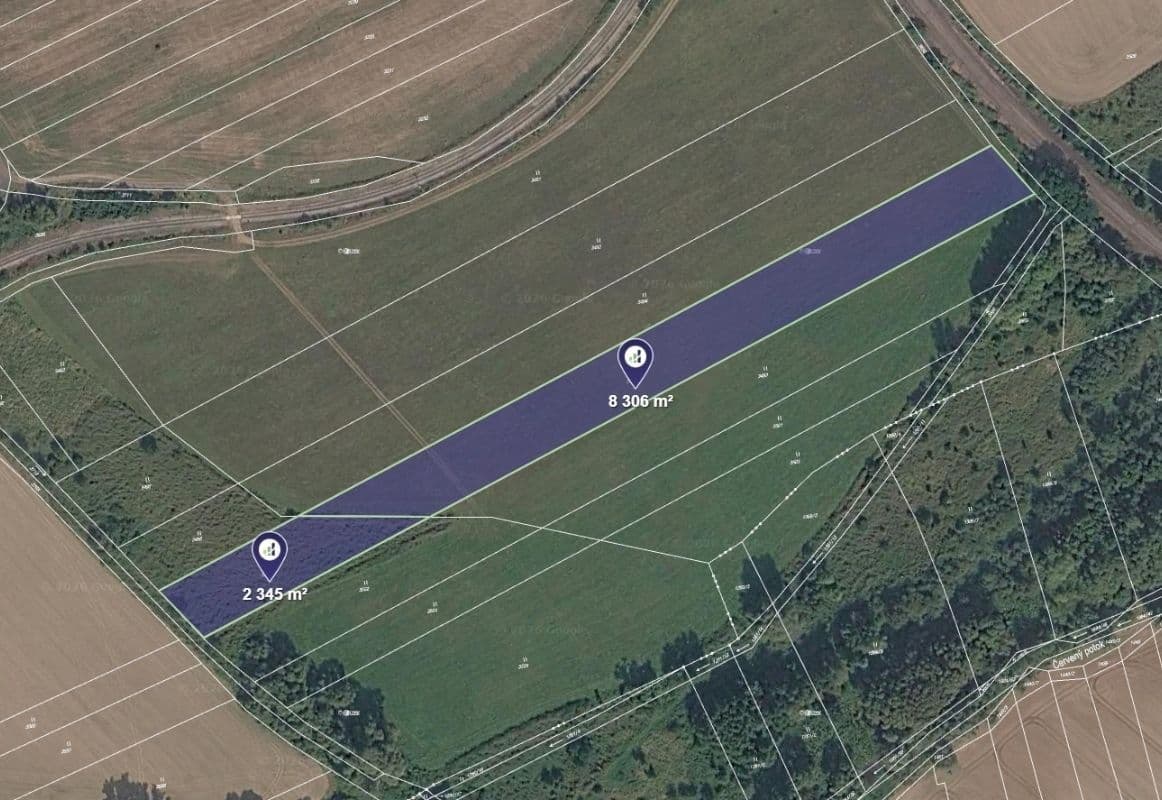 plot for sale, 2,663 m², Krupá, Středočeský Region plot for sale, 2,663 m², Krupá, Středočeský Region