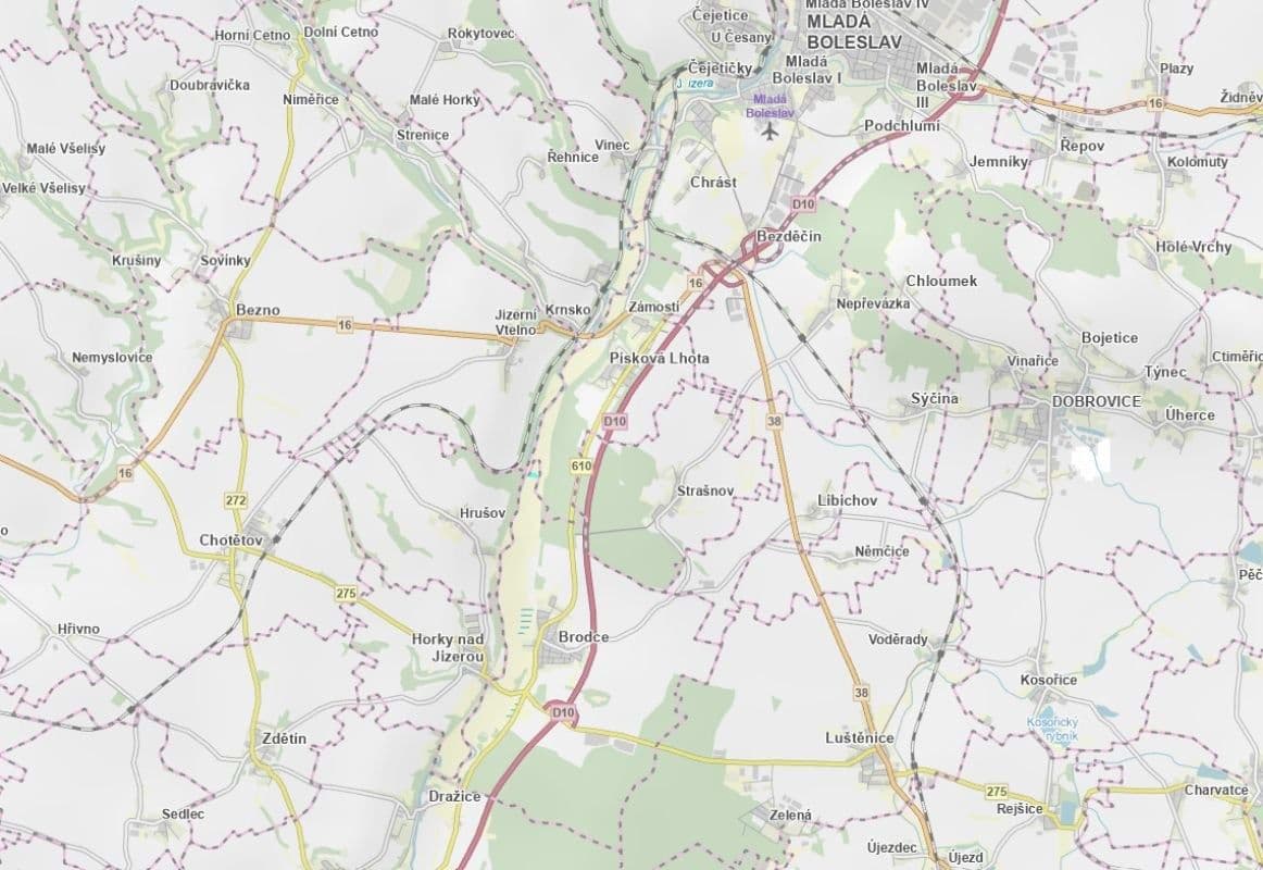 plot for sale, 4,955 m², Brodce, Středočeský Region plot for sale, 4,955 m², Brodce, Středočeský Region