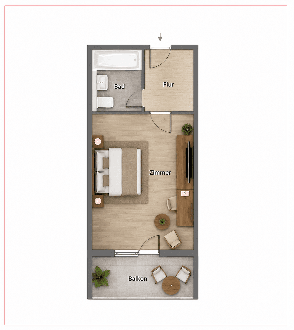 1 bedroom flat for sale, 28 m², Bad Aibling, Bavaria 1 bedroom flat for sale, 28 m², Bad Aibling, Bavaria