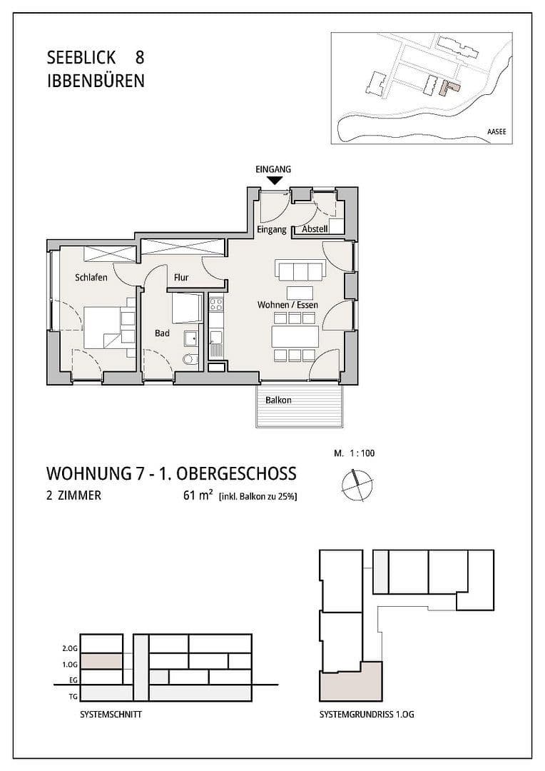 2 bedroom flat to rent, 57 m², Ibbenbüren, North Rhine-Westphalia 2 bedroom flat to rent, 57 m², Ibbenbüren, North Rhine-Westphalia