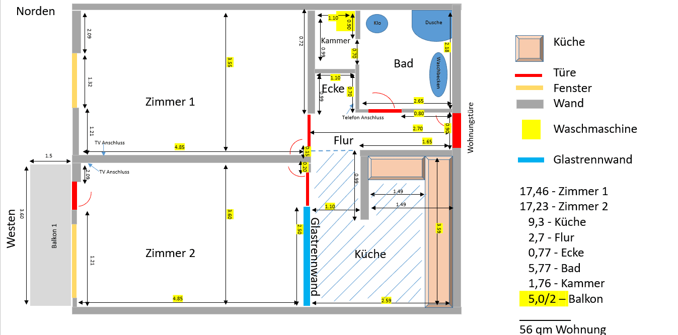 1 bedroom with open-plan kitchen flat to rent, 55 m², Konstanz, Baden-Württemberg 1 bedroom with open-plan kitchen flat to rent, 55 m², Konstanz, Baden-Württemberg