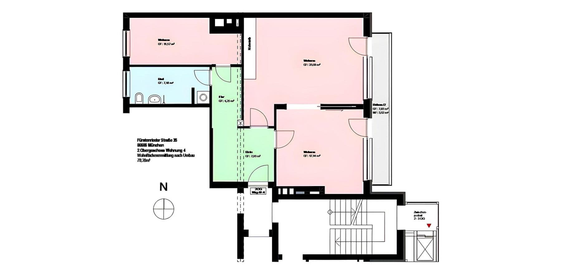 3 bedroom flat to rent, 78 m², Fürstenrieder Str. 35, München, Bavaria 3 bedroom flat to rent, 78 m², Fürstenrieder Str. 35, München, Bavaria