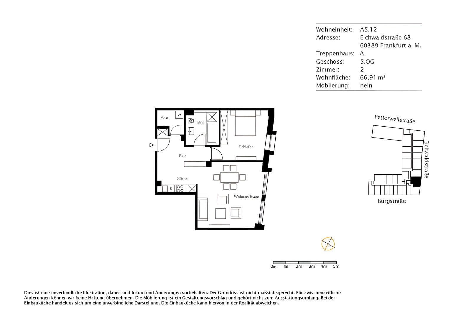 2 bedroom flat to rent, 67 m², Frankfurt-Mainkur, Frankfurt am Main, Hesse 2 bedroom flat to rent, 67 m², Frankfurt-Mainkur, Frankfurt am Main, Hesse