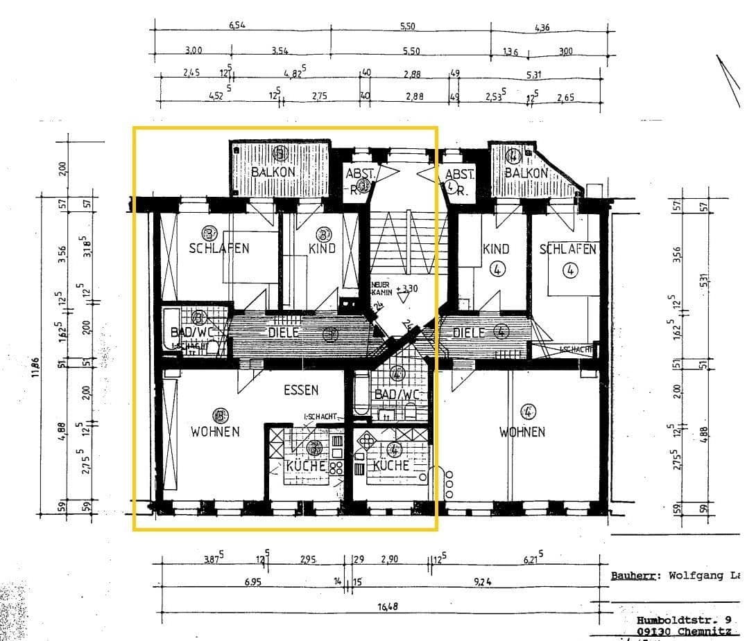 3 bedroom flat to rent, 76 m², Humboldtstraße 9, Chemnitz, Saxony 3 bedroom flat to rent, 76 m², Humboldtstraße 9, Chemnitz, Saxony