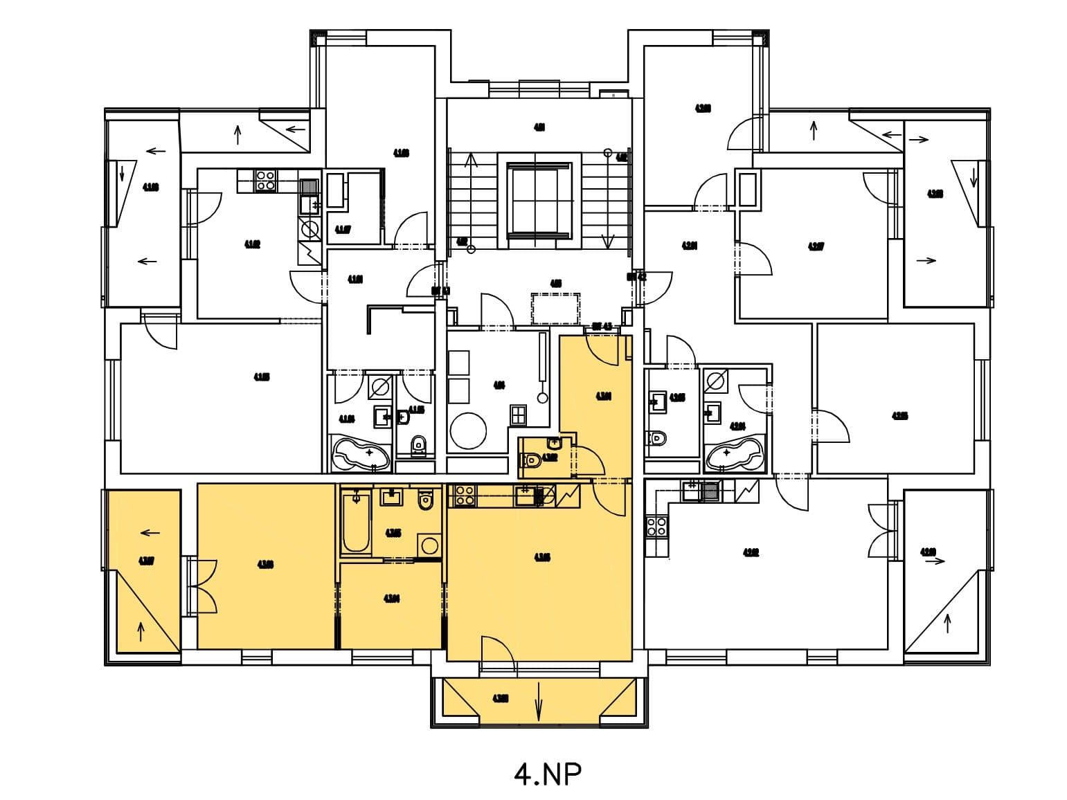 1 bedroom with open-plan kitchen flat to rent, 48 m², Kadečkové, Prague, Prague 1 bedroom with open-plan kitchen flat to rent, 48 m², Kadečkové, Prague, Prague
