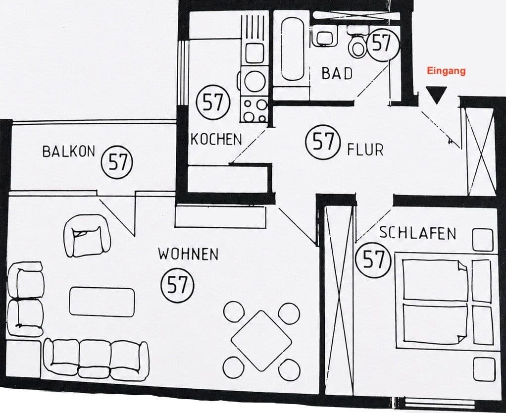 2 bedroom flat for sale, 62 m², Hanover, Lower Saxony 2 bedroom flat for sale, 62 m², Hanover, Lower Saxony