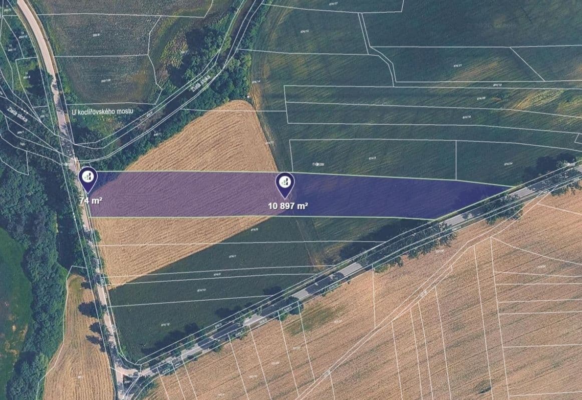 plot for sale, 5,486 m², Lomnice nad Lužnicí, Jihočeský Region plot for sale, 5,486 m², Lomnice nad Lužnicí, Jihočeský Region
