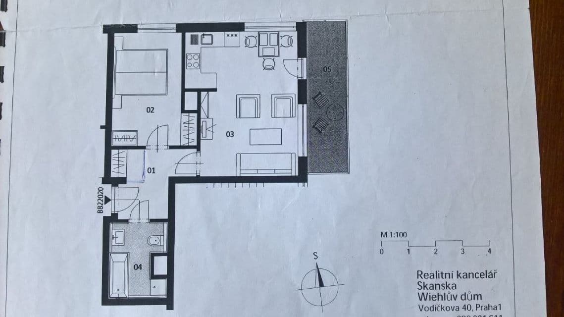 1 bedroom with open-plan kitchen flat to rent, 46 m², Václava Trojana, Prague, Prague 1 bedroom with open-plan kitchen flat to rent, 46 m², Václava Trojana, Prague, Prague