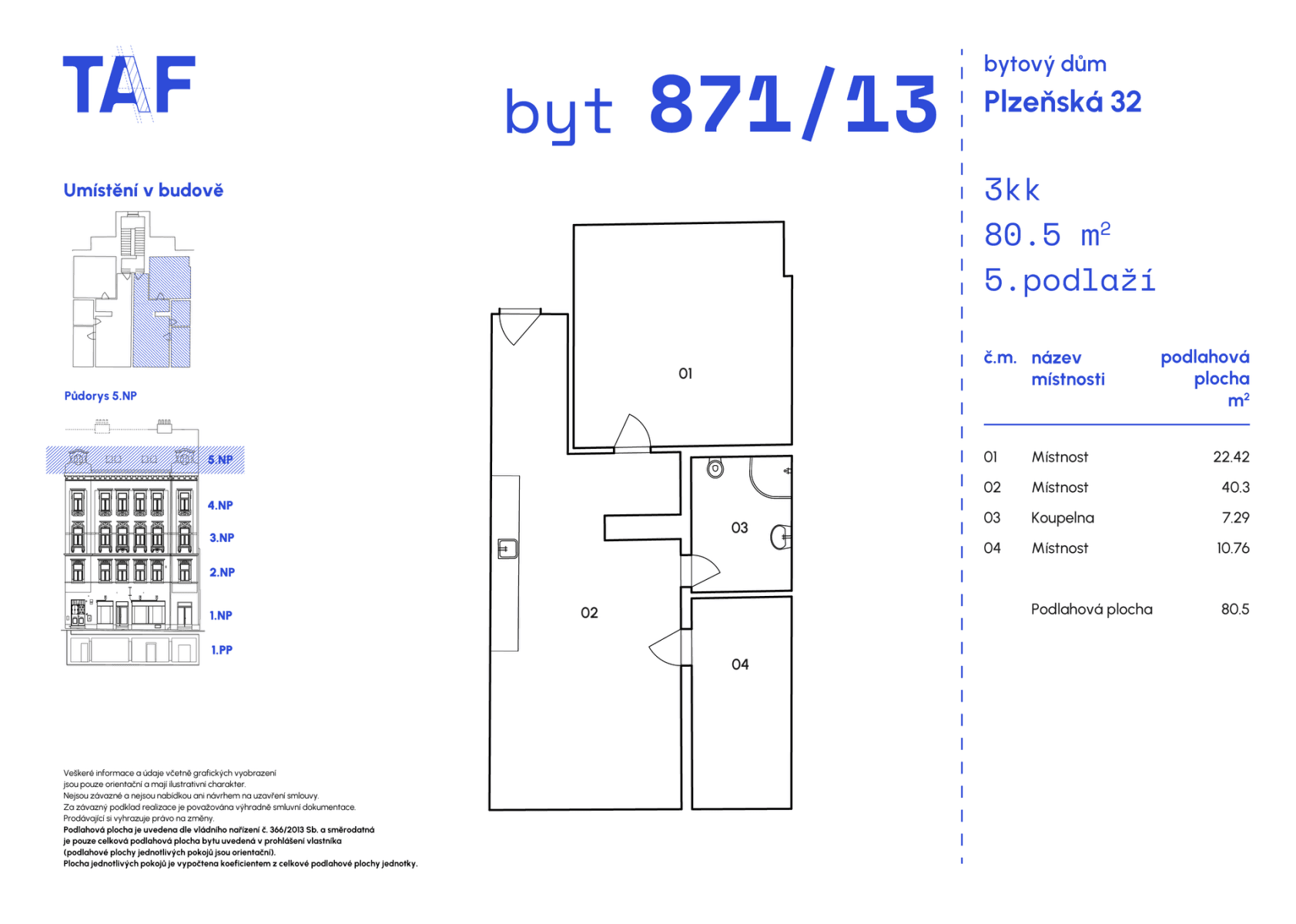 2 bedroom with open-plan kitchen flat for sale, 81 m², Plzeňská, Prague, Prague 2 bedroom with open-plan kitchen flat for sale, 81 m², Plzeňská, Prague, Prague