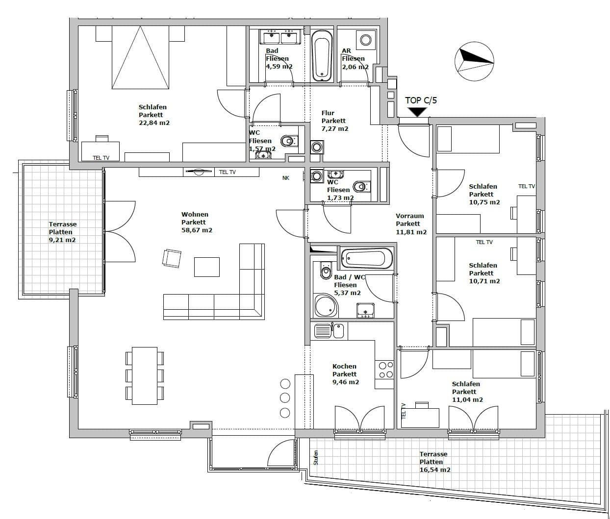 5 bedroom flat for sale, 158 m², Wien, Vienna 5 bedroom flat for sale, 158 m², Wien, Vienna
