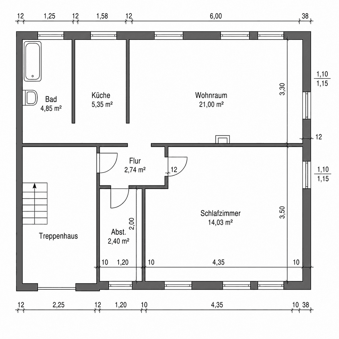 2 bedroom flat to rent, 44 m², Uferstraße 11, Castrop-Rauxel, North Rhine-Westphalia 2 bedroom flat to rent, 44 m², Uferstraße 11, Castrop-Rauxel, North Rhine-Westphalia