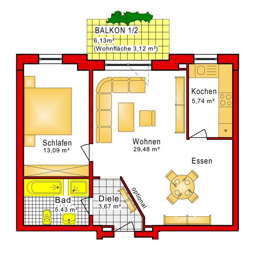 1 bedroom with open-plan kitchen flat to rent, 61 m², Hühnerheide 137, Dinslaken, North Rhine-Westphalia 1 bedroom with open-plan kitchen flat to rent, 61 m², Hühnerheide 137, Dinslaken, North Rhine-Westphalia