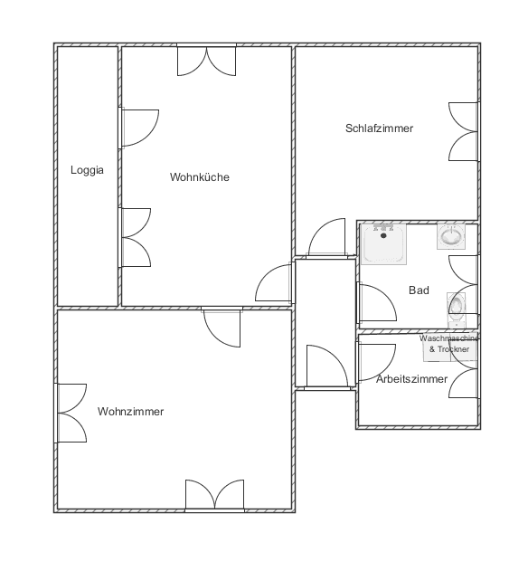 1 bedroom with open-plan kitchen flat to rent, 65 m², Heppenheim, Hesse 1 bedroom with open-plan kitchen flat to rent, 65 m², Heppenheim, Hesse
