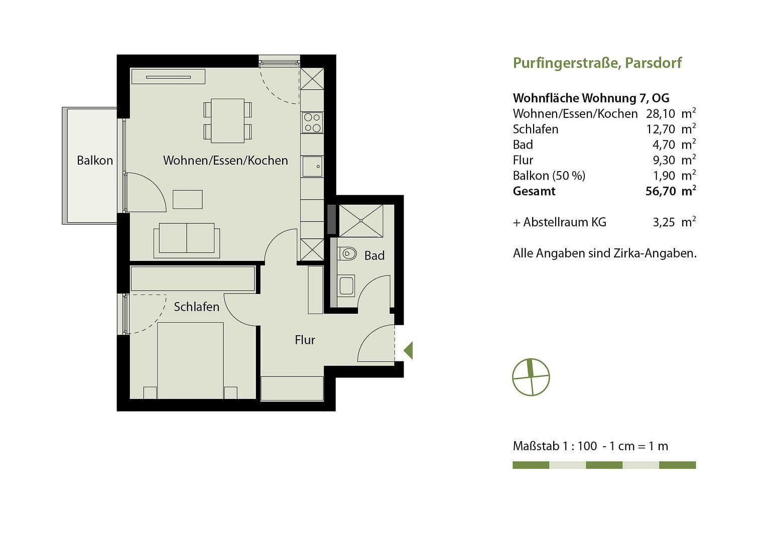 2 bedroom flat for sale, 57 m², Parsdorf, Bavaria 2 bedroom flat for sale, 57 m², Parsdorf, Bavaria