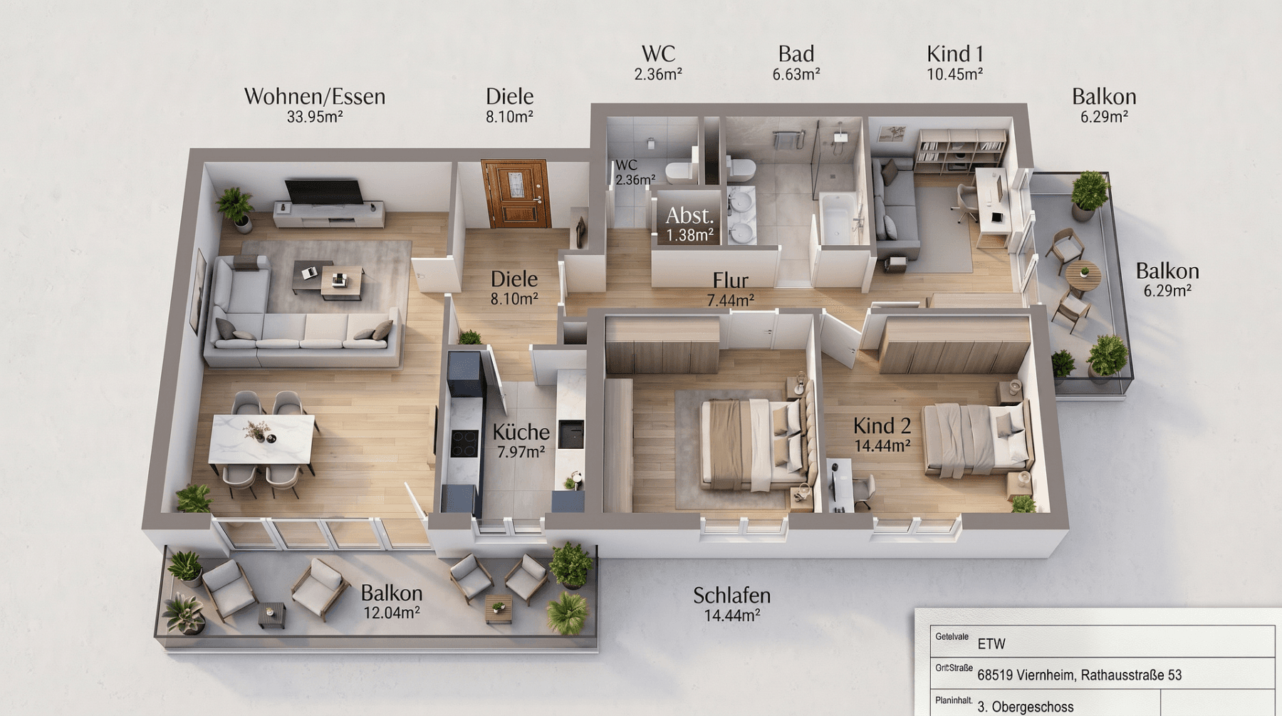 4 bedroom flat for sale, 117 m², Viernheim, Hesse 4 bedroom flat for sale, 117 m², Viernheim, Hesse
